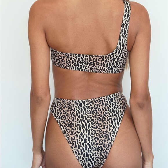 LA Hearts x PacSun Leopard Eerie O-Ring Bikini Top & High Waisted Bikini Bottom - Picture 4 of 12